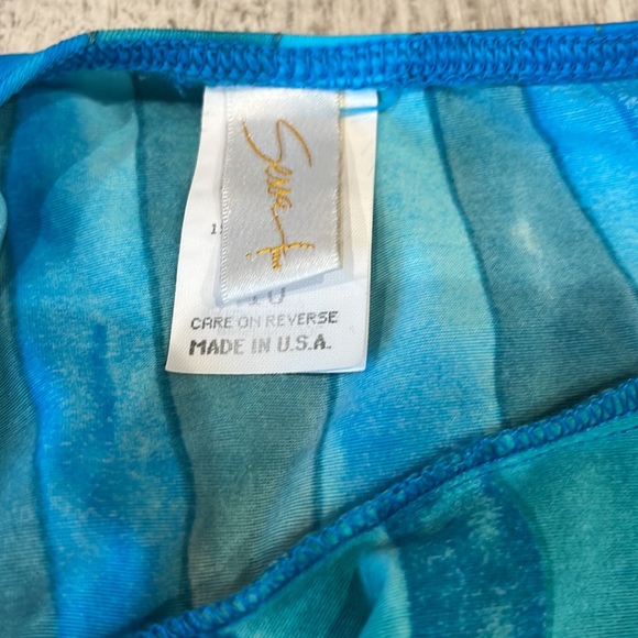 Sessa One Piece Aqua Swimsuit Size 10 - Picture 4 of 6